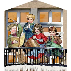 Adventskalender "Nostalgische Weihnachtsladchen-Leporello"