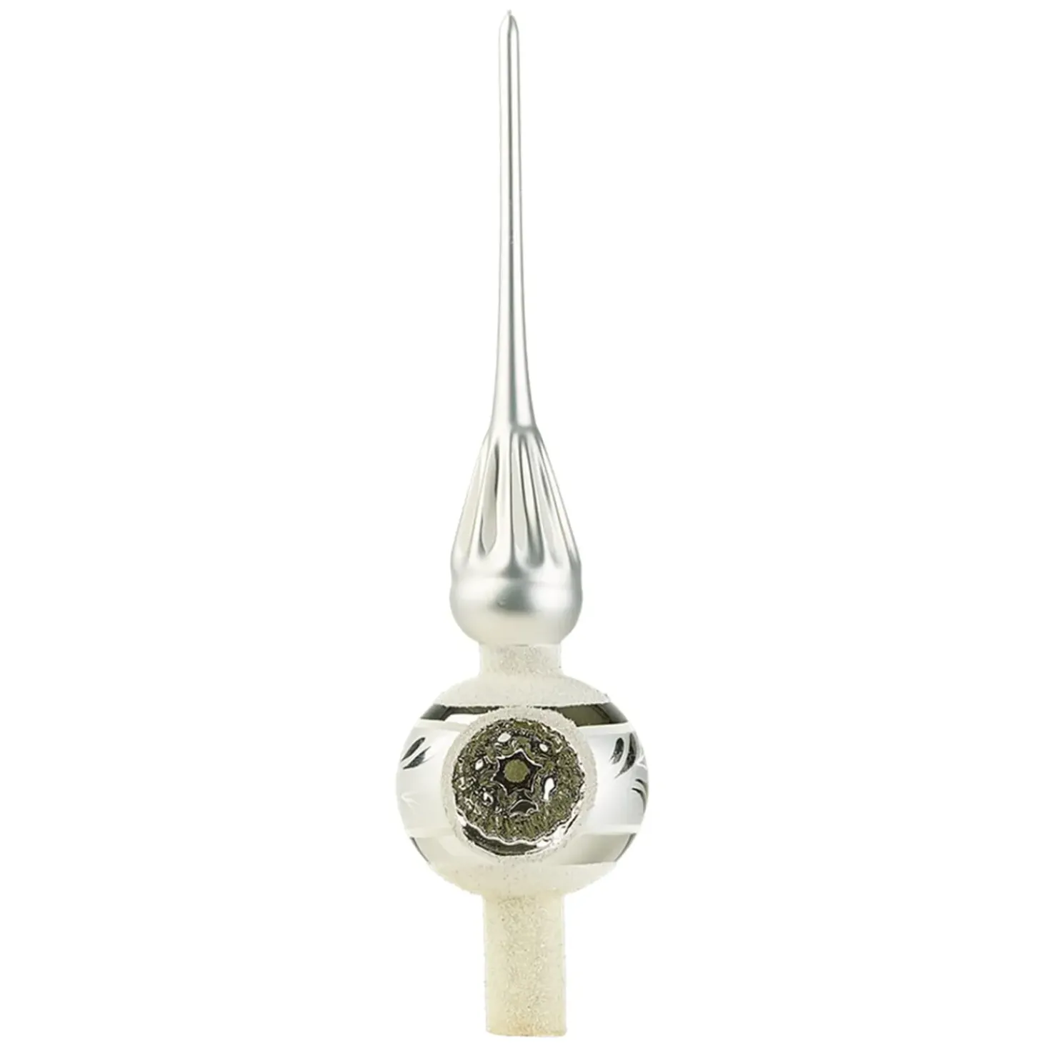 Baumspitze Silber Mit Silbernem Reflex-Stern