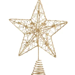Baumspitze Stern Mit Kleinen Sternchen, Gold