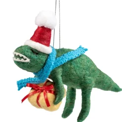 Dino Mit Geschenk Aus Filz