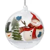 Glaskugel Klar Winterzeit, 12 Cm