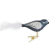 Glasvogel Blau-Silber