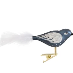 Glasvogel Blau-Silber