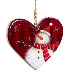 Herz "Schneemann Mit Mutze"