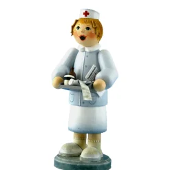 Holzknoddl "Krankenschwester", Rauchermannchen