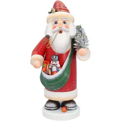 Holzknoddl "Nostalgischer Weihnachtsmann", Rauchermannchen