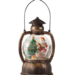 Led Schneelaterne "Bescherung", 20 Cm