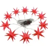 Led Sternenkette Mit 10 Sternen, Rot