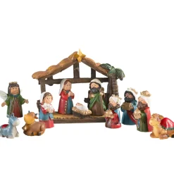 Mini-Krippenstall, 11-Teilig