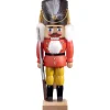 Nussknacker "Gardesoldat", Rot/Lasiert, 30 Cm