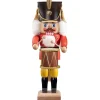 Nussknacker "Trommler", Rot/Lasiert, 30 Cm