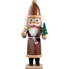 Nussknacker "Weihnachtsmann", Braun/Lasiert