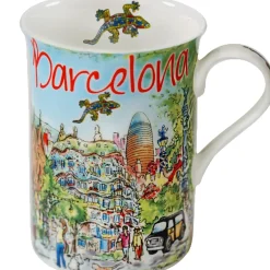 Porzellan-Tasse "Barcelona"