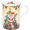 Porzellan-Tasse "Weihnachtsmann Im Sessel"