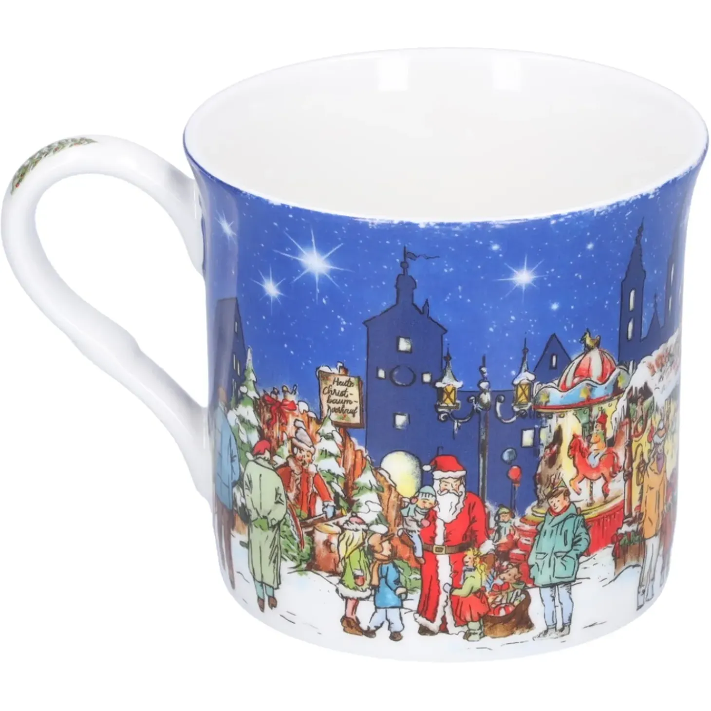 Porzellan-Tasse "Weihnachtsmarkt"
