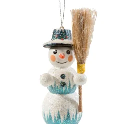 Schneemann Mit Besen