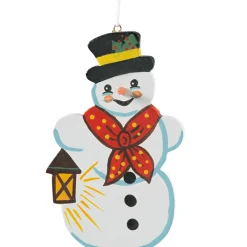Schneemann Mit Laterne