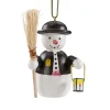 Schneemann Mit Laterne