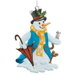 Schneemann Mit Schirm