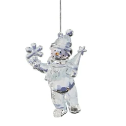 Schneemann Mit Schneeflocke, Acryl