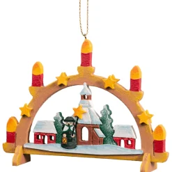 Schwibbögen Mit Seiffener Kirche