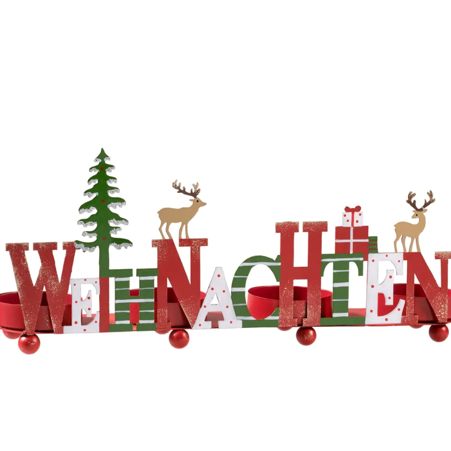 Teelichthalter "Leuchtende Weihnachten"