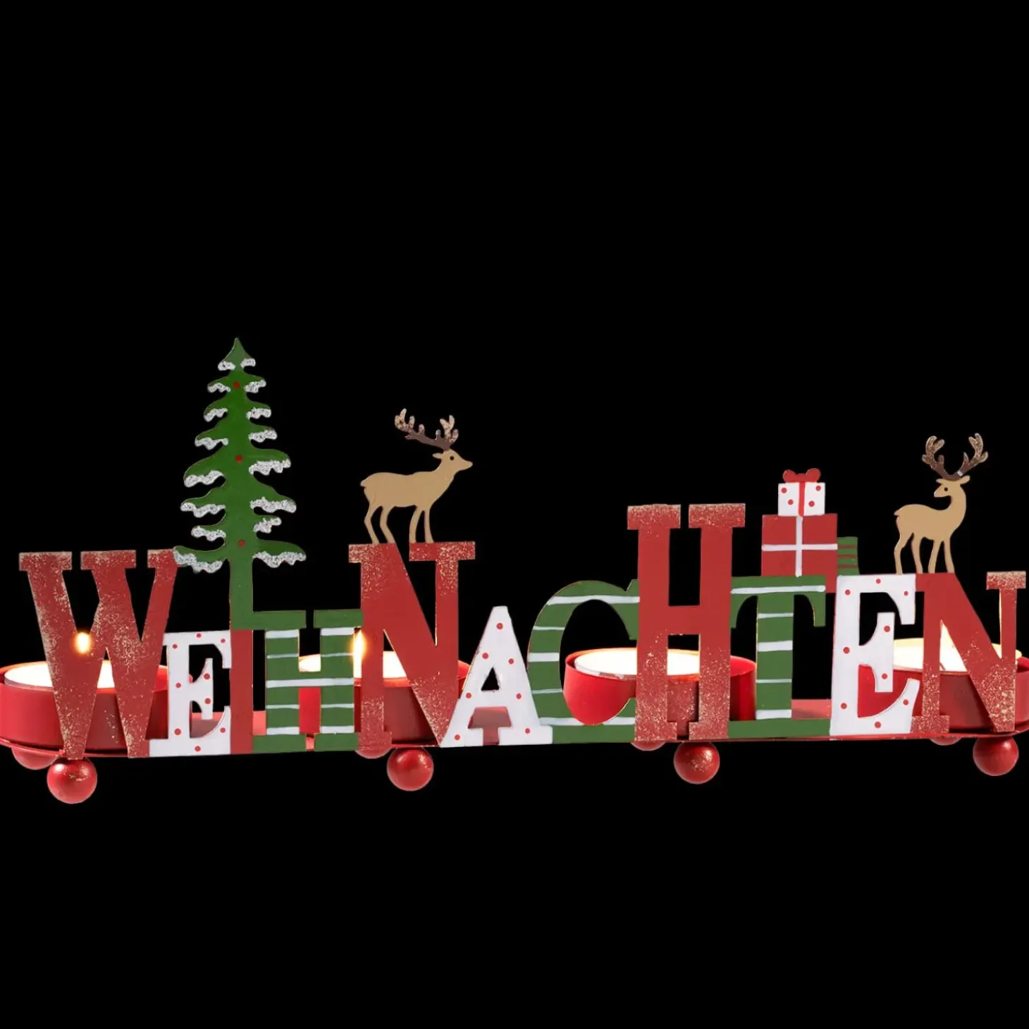Teelichthalter "Leuchtende Weihnachten"