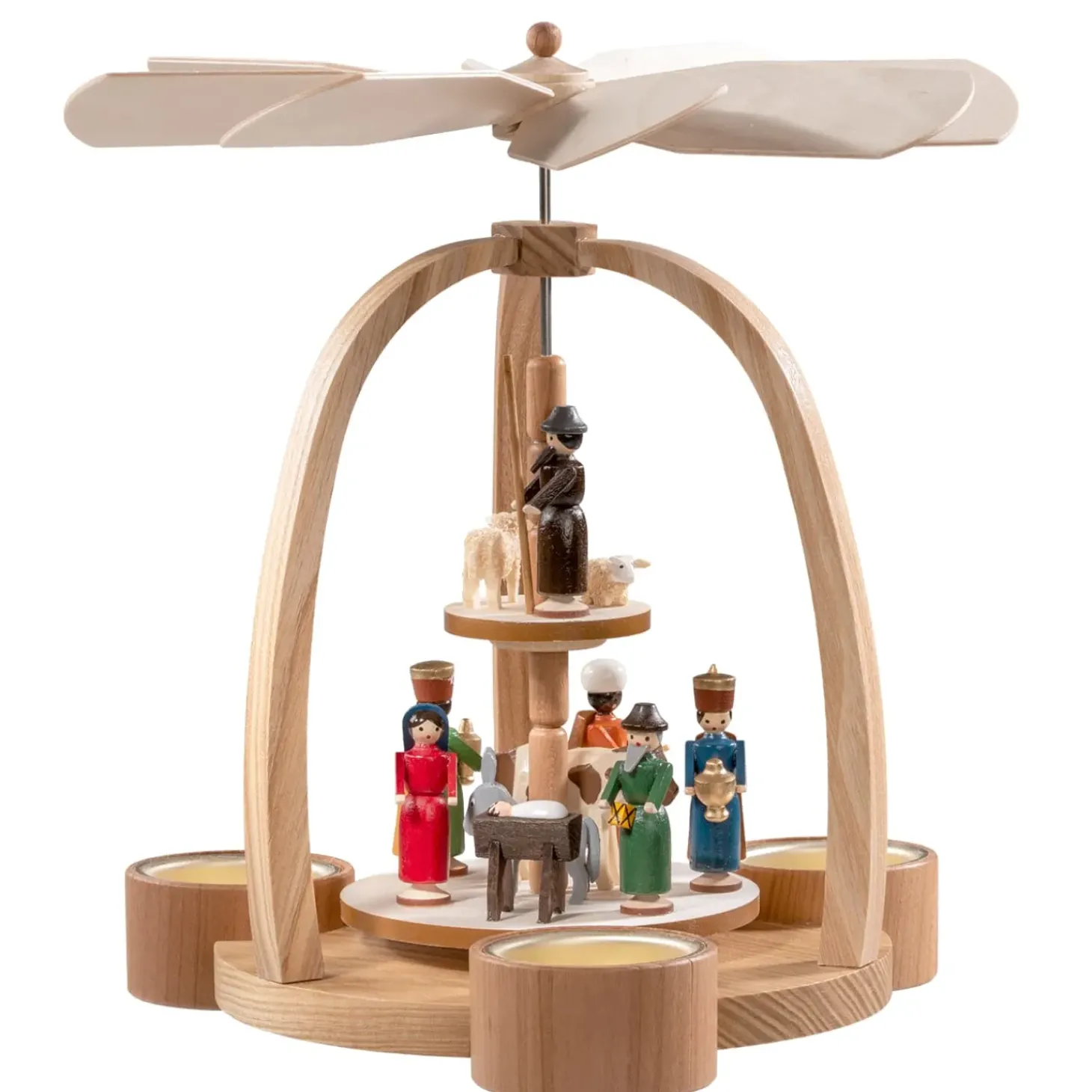 Teelicht-Pyramide Christi Geburt