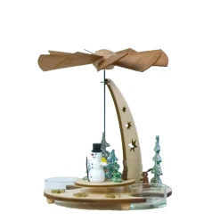 Teelicht-Pyramide "Schneemann"