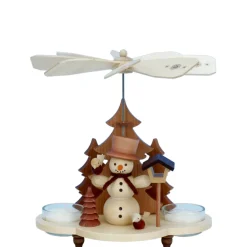 Teelicht-Pyramide "Schneemann"
