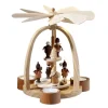 Teelicht-Pyramide "Weihnachtsmann Mit Striezelkinder"