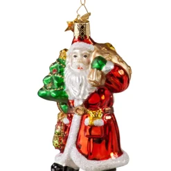 Weihnachtsmann Mit Baum