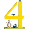 Zahl "4" Madchen Mit Puppenwagen