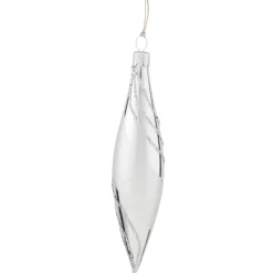 Zapfen Silber Mit Glitterdekor